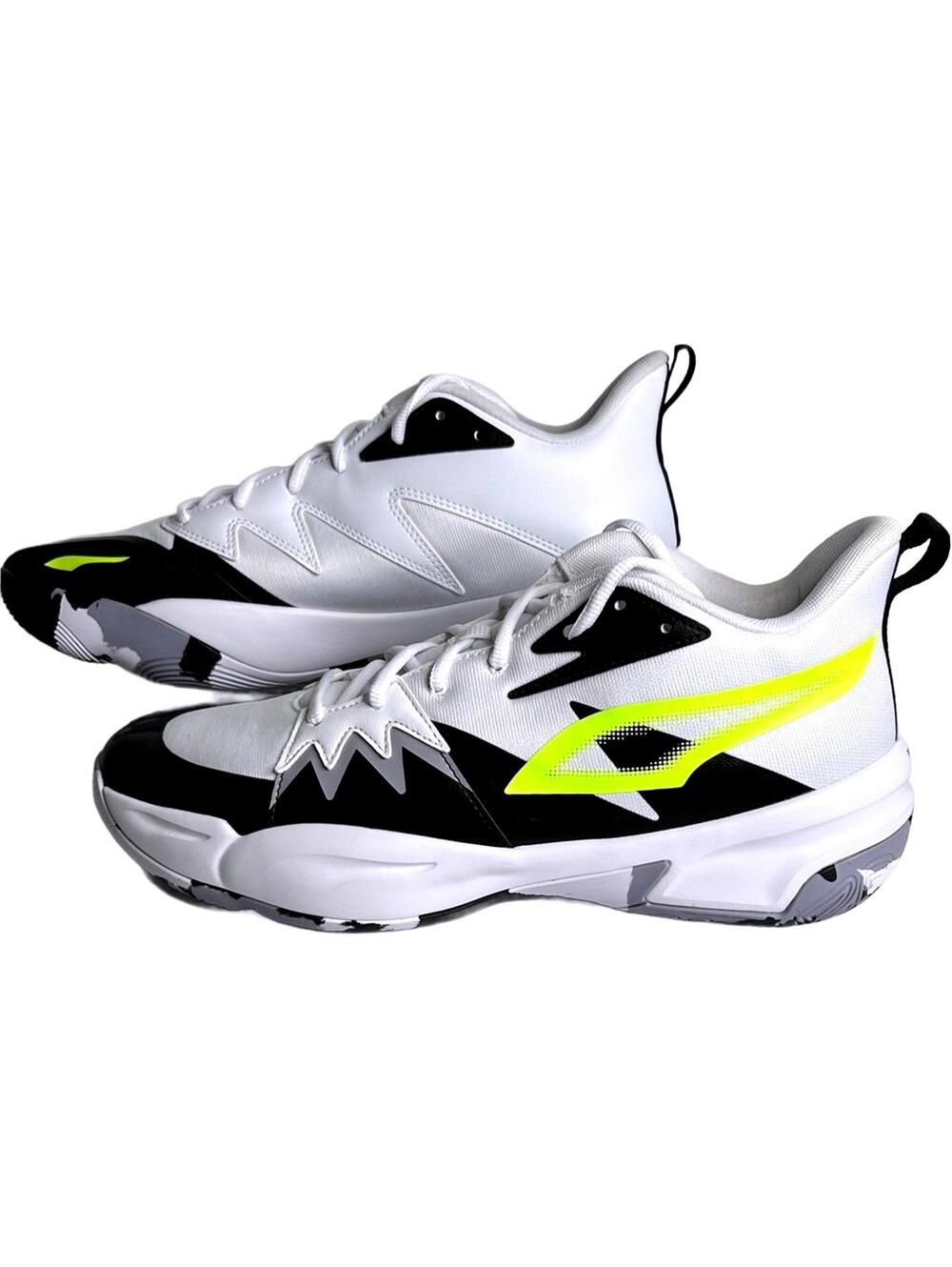 PUMA Identity of the Genetics Basketball Shoes "White/Lime" Men's 12 | NEW - Picture 1 of 7